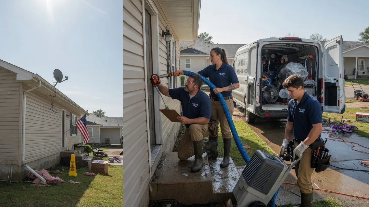 Ceiling Water Damage Restoration in Hamburg, AR near me